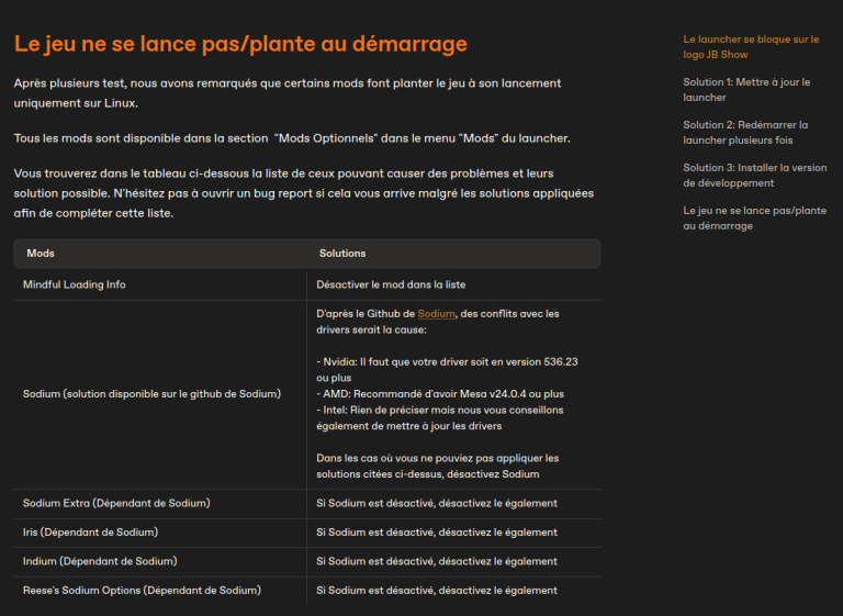 Minecraft, Mods et Linux : Impossible de lancer le jeu